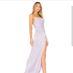 Alice and Olivia Diana Cowl-Neck Ruched Gown Size 0